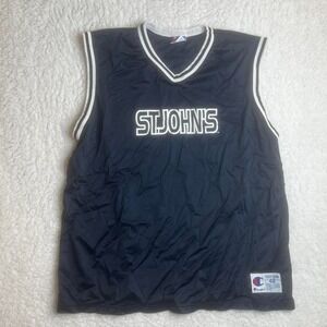 Vintage St. John's university men's blue mesh champion jersey‎ basketball